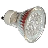 10er Set LED-Strahler: 15 LED Sparlampe / weiss / MR16 / Ø 51mm / GU 10 / 230 V