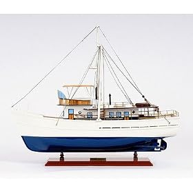 Fishing Boat Trawler Motor Yacht Wooden Model 25 Ship from Dickie R/C Cars