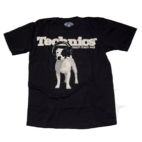 Technics Dog teach them well T-Shirt- Black