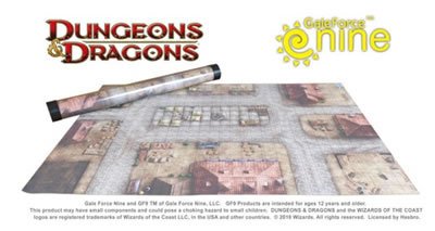 Market Square Vinyl Game Mat Dungeons and Dragons Accessories