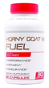 Horny Goat Weed Fuel Extract with Maca Root For Increased Performance & Desire - Natural Libido Boost For Men & Women - 10mg Icariins Per Serving - Enhance Energy & Focus - 90 Capsule