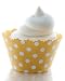 Lemon Yellow Polka Dot Cupcake Wrapper - Set of 12 - Perfect Cup Cake Item for Summer or Spring