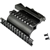 Quick Release AK Side Mount with Double Rail for Mounting Scope Red Dot Sight or Laser or Flashlight