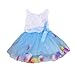 Kids Girls Princess Rose Garden Flower Petal Lace Ruffled Tulle Skirts Dresses