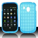 For Tracfone Net 10 Lg 500g Accessory - Blue Agryle TPU Soft Gel Skin Case  ....