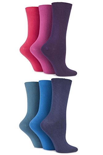 Outstanding Value Women's Plain Bamboo Socks (6 Pair)
