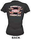 Chevrolet AMERICAN MUSCLE Flaming Logo Women's Tee Shirt in 6 Colors Small thru XXL