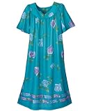 National Polyester Slip-on Dress, Teal, 1X