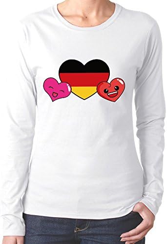 XL Bert Pandora Womens I Love Germany Deutschland Country Flag Funny Tshirts