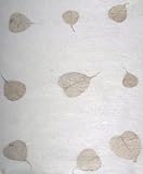 Kitchen & Housewares : Grehom Wrapping Paper - Fig Leaf; Handmade Gift Wrap Paper; Of recycled Mulberry fibres; Delivered in a tube