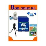 High-Speed 8GB SDHC Class 6 Memory Card and FREE Kit. FREE Digital Camera Kit includes: SD/SDHC USB 2.0 card reader, 5-piece cleaning kit, LCD screen protectors and a mini tripod.