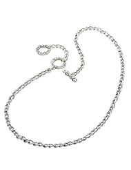 925 Silver Oxidized Round Cable Link Chain Necklace- 18+2 IN