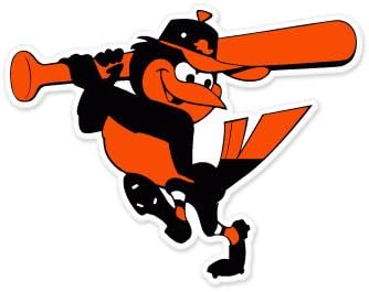 Baltimore Orioles MLB car bumper sticker decal (5" x 4")