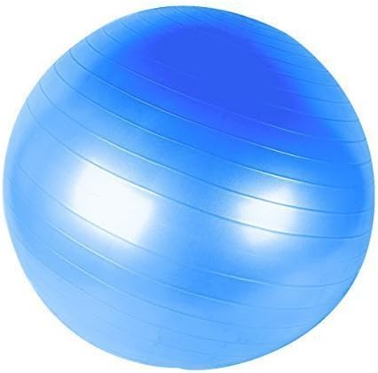 Exercise Ball 55cm/22" - Anti-Burst Fitness Balance Ball For Health To Improve Your Core Strength, Stomach/Abs &amp; Back (Posture), Aid Your Yoga/Pilates Training - Includes Foot Pump - Forward Health