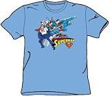 Superman Youth Size QUICK CHANGE - DC Comics Kids Carolina Blue T-shirt