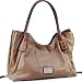 Dasein Fashion With Croco Texture Embossed Material Totoes Bag Brown Simulated Leather