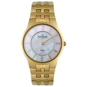 Skagen Women's Gold-Tone Stainless Steel Watch #433SGXG1
