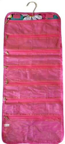 Jewelry Coupons Makeup Travel Case Pink Ballet Ballerina Dancer Roll-up Hair Product Airplane Carry-on Zipper 26 Pocket