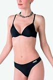 Women's front closure solid color bra
