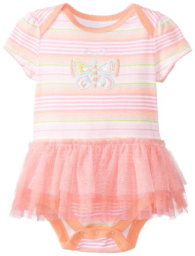 Happi by Dena Baby-Girls Newborn Butterfly Stripe Tutu Creeper