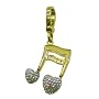 Juicy Couture Pave "Music Note" Charm