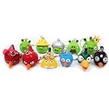 ANGRY BIRDS KEY CHAIN 12PIECES SET -ALL CHARACTER