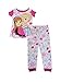 Disney Frozen Elsa and Anna Little Girls Short Sleeve Cotton 2-Piece Pajama Set