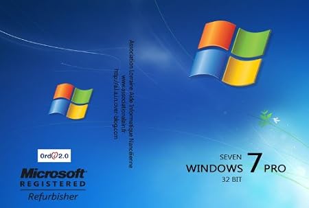 Microsoft Windows 7 Professional SP1 32 Bit Français - Refurbished (PC DVD), 1 User