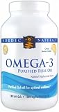 Nordic Naturals Omega-3 Purified Fish Oil, 1000 mg, 120 Soft Gels