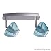 Paulmann Spotlights Zambaioni 2x50W GZ10 Chrom matt/Blau transparent 230V