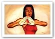 Crimson Queen by Fred Mathews 24"x36" Art Print Poster African-American