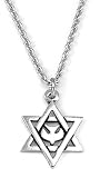 Sterling Silver Star of David w/ Dove Pendant by Bob Siemon, 20
