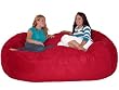7-feet Xx-large Cinnabar Cozy Sack Foam Bean Bag Chair Love Seat
