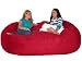 7-feet Xx-large Cinnabar Cozy Sac Foof Bean Bag Chair Love Seat