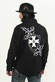 Royal Testament Shirt Black Long Sleeve Leather Cross Shield