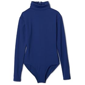 Buy Capezio Girls 7-16 Turtleneck Long Sleeve Leotard,Royal,M (8-10) by Capezio