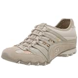 Skechers Women's Active Bikers - Stunner Taupe Suede 8 UK Regular