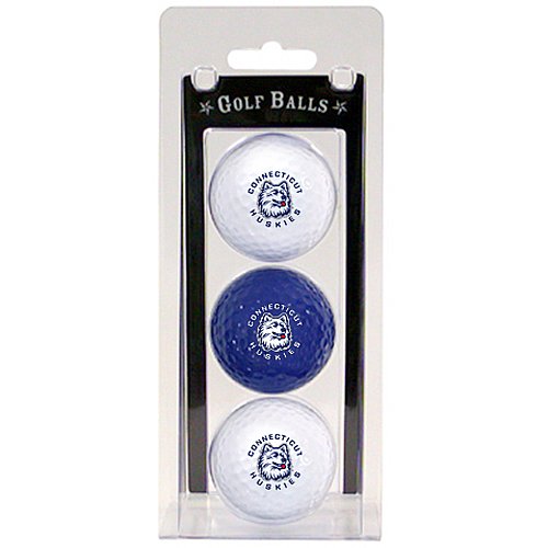 Connecticut Huskies Pack Of 3 Golf Balls From Team Golf