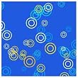 ArtScape 9' Blue Rings Pool Table Cloth