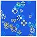 ArtScape 9' Blue Rings Pool Table Cloth