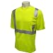 Global Glove GLO-008FR Class 2 Modacrylic T-Shirt with 3M Scotchlite Flame Reflective Tape, Extra Large, Lime (Case of 50)