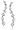 14k White Gold Diamond Journey Earrings (1/2 cttw, H-I Color, I1 Clarity)