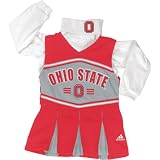 Kids Ohio State Buckeyes 2piece Cheerleader Poly Jumper with Turtleneck