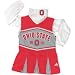 Search : Kids Ohio State Buckeyes 2piece Cheerleader Poly Jumper with Turtleneck