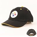Pittsburgh Steelers Black (Yellow Tipped ) Adjustable Baseball Hat