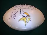 ADRIAN PETERSON SIGNED AUTO NFL LOGO FOOTBALL MINNESOTA VIKINGS COA + PROOF PHOTO