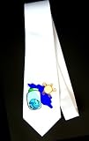 Party Decoration Necktie with solar, vial, world, earth, bottle, globe, sun