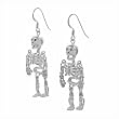 Sterling Silver Dangling Skeleton earrings