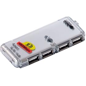 Daffodil UHB04 Concentrateur (hub) USB 2.0 4-Ports Haut-d�bit / Ne n�cessite pas d'installation / Port individuel de protection de surintensit�