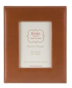 Leather Picture Frame, Tan, 5x7
